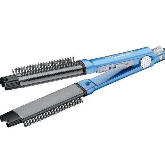Babyliss PRO 450 Nano Titanium Ultrasonic Cool Mist Iron + OMNI Styler Flat Iron